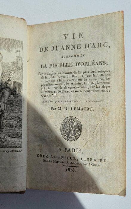 M. H. Lemaire / P. C. - Jeanne dArc (1818) + Les, Antiquités & Art, Antiquités | Livres & Manuscrits