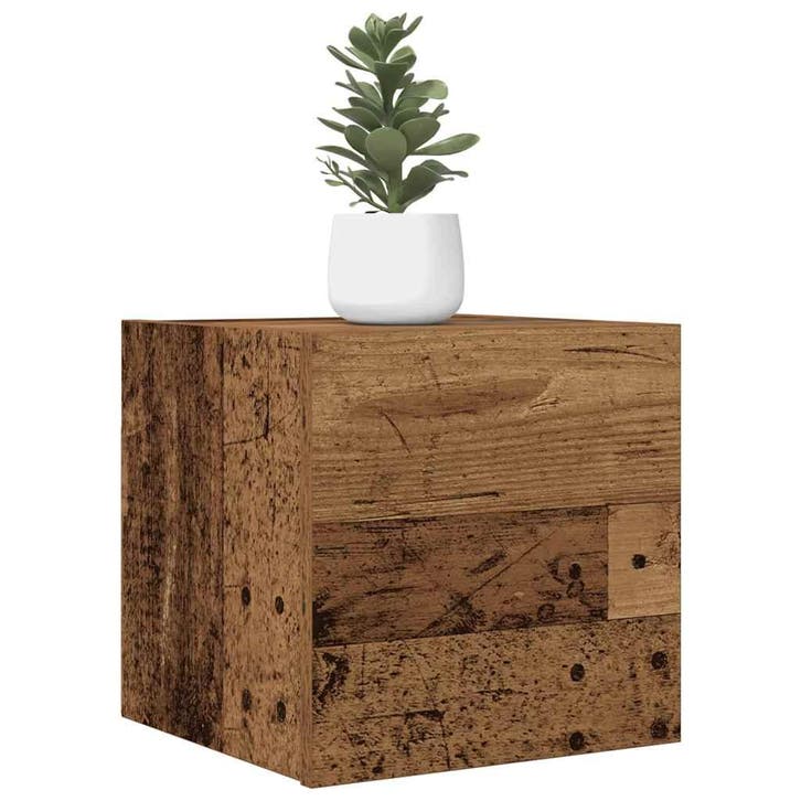 vidaXL Tv-wandmeubel 30,5x30x30 cm oud houtkleurig, Huis en Inrichting, Kasten |Televisiemeubels, Nieuw, Verzenden