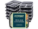 Veiling - Fitprep Meal Prep - Bakjes 10 Stuks - 3 Compartime, Sport en Fitness, Overige Sport en Fitness, Nieuw