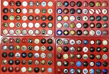 Collectie champagnecapsules - Grote partij champagnecapsules