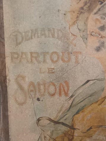 Savonnerie Maubert Paris - Reclamebord - Hout, karton