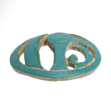 Oud-Egyptisch Terracotta Grote Oog van Horus