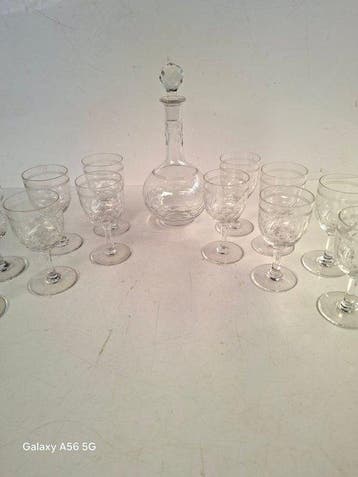 Baccarat - Drankservies (13) - Écailles et Filets - Kristal