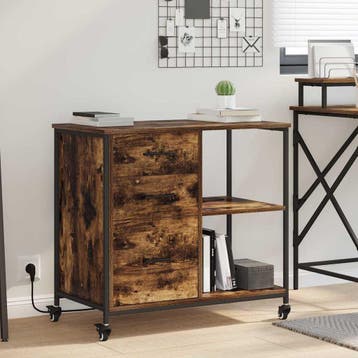 vidaXL Kast met Oplaadstation 76 x 41 x 72 cm Bewerkt hout, Huis en Inrichting, Kasten | Overige, Verzenden, Nieuw