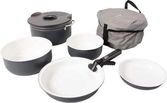 2dekans | Bo-Camp - Pannenset - Camping - 7-Delig -, Caravanes & Camping, Accessoires de camping, Enlèvement ou Envoi