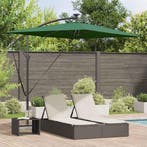 vidaXL Parasol Groen 294 x 200 x 270 cm Polyester en, Tuin en Terras, Verzenden, Nieuw