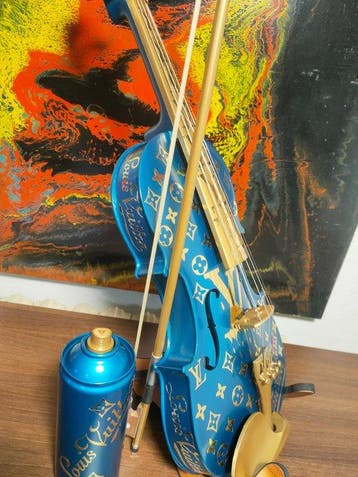 fp pop art - Louis vuitton violon et Capsule 60cm bleu