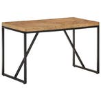 vidaXL Eettafel 120x60x76 cm massief acaciahout en mangohout, Verzenden