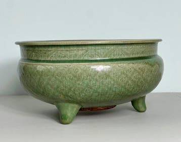 Een grote Ming-celadon wierookbrander - ex Sotheby’s - China, Antiquités & Art