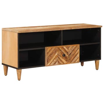 vidaXL Opbergkasten Bruin 100 x 33,5 x 46 cm Massief Mango, Verzenden