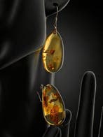Barnsteen - Baltic Amber Drop Earrings – Golden Transparency