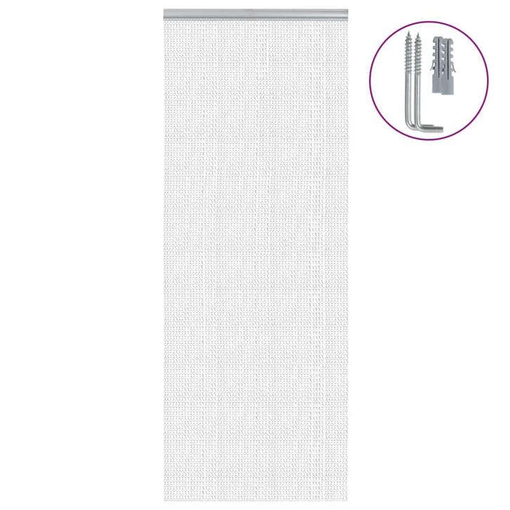 vidaXL Vliegengordijn kettingen 80x212 cm aluminium, Doe-het-zelf en Bouw, Deuren en Vliegenramen, Nieuw, Verzenden