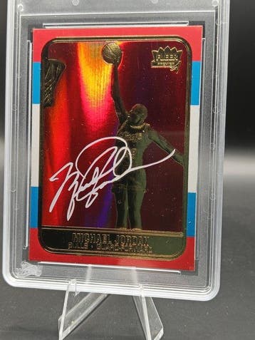 1998 Fleer 23KT Gold Michael Jordan - WCG 10 - 1 Graded card