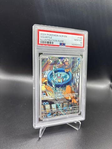 Pokémon - 1 Graded card Squirtle #148 Stellar Crown - PSA 10