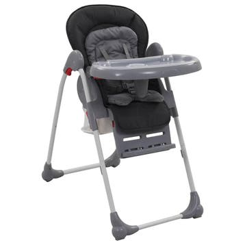 vidaXL Kinderstoel hoog grijs, Kinderen en Baby's, Kinderstoelen, Verzenden, Nieuw