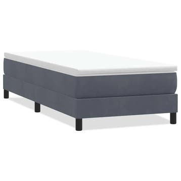 Boxspring 100x220 grijs fluweel: tweede kansje, OP = OP, Verzenden