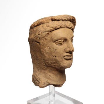 Oud-Grieks Terracotta Hoofd van een banqueteur