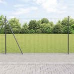 vidaXL Hekpaal. 7 pcs Grijs Staal, Verzenden, Nieuw