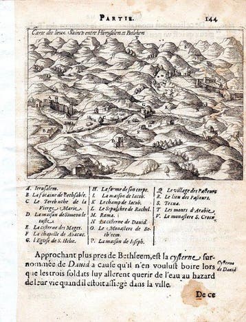 Israël - Jeruzalem, Bethlehem; Henri de Beauvau - Carte des, Nieuw