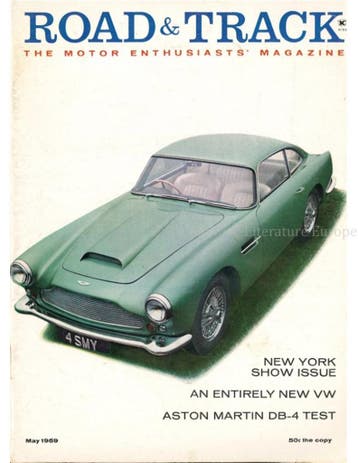 1959 ROAD AND TRACK MAGAZINE 05 ENGELS, Nieuw