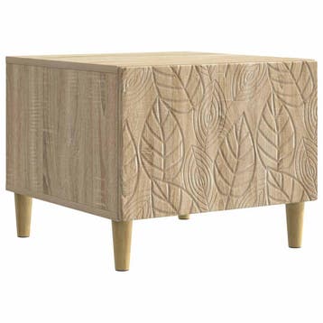 vidaXL Salontafel Sonoma Eiken 50 x 49 x 40 cm Bewerkt hout, Huis en Inrichting, Verzenden, Nieuw