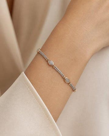 Zancan - Armband - 18 karaat Witgoud, Geel goud - 0.12ct., Nieuw
