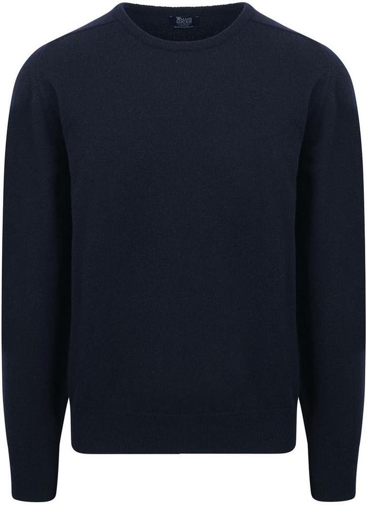 William Lockie Lamswol Navy maat Maat 52/54 (L) Heren, Kleding | Heren, Truien en Vesten, Blauw, Nieuw, Maat 52/54 (L), Verzenden
