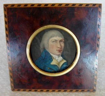 Wanddecoratie - Frankrijk - Portretminiatuur uit de 18e eeuw