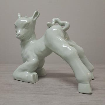 Cerabel - domien Engels(1881-1946) - sculptuur, Knielend, Antiek en Kunst