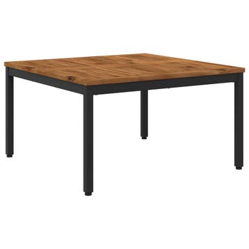 vidaXL Salontafel Naturel en Zwart 80 x 80,5 x 45 cm, Verzenden, Nieuw