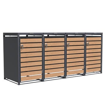 Containerberging staal houtlook 4 containers, Verzenden, Nieuw