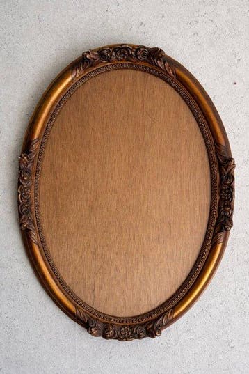 Ovale Vergulde Schilderij Lijst - Lijst - Hout