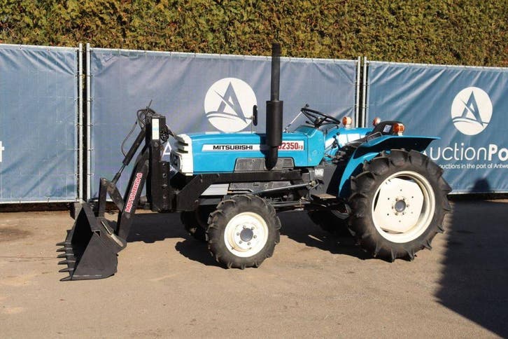 Veiling: Minitractor Mitsubishi D2350FD Diesel met Voorlader, Zakelijke goederen, Landbouw | Tractoren, Ophalen