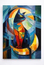 Kiri Aguilera (1982) XL 130 x 100 cm - Gato Cósmico en