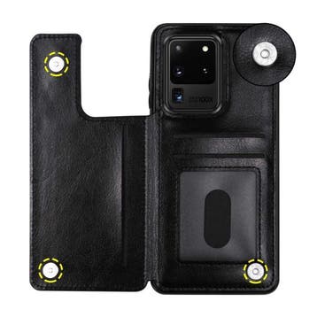 Samsung Galaxy S9 Plus Retro Leren Flip Case Portefeuille -, Verzenden, Nieuw