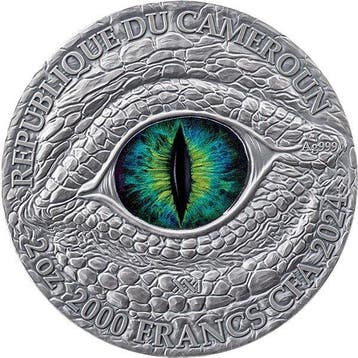 Kameroen. 2000 Francs 2024 Oriental Lung - The Dragonology -