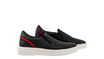 TESTONI - 8 UK - 42 IT - Black SlipOn Sneaker Shoes Weaving