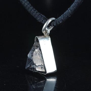Zilver - Hanger - meteoriet, Verzamelen, Mineralen en Fossielen