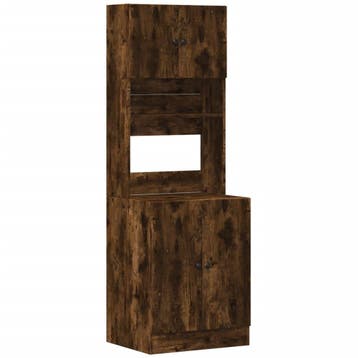 vidaXL Keukenkast 60x50x180 cm bewerkt hout gerookt, Huis en Inrichting, Verzenden, Nieuw
