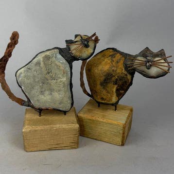 Jacek Drzymaa ( XX- XXI) - sculptuur, NO RESERVE- 2 CATS -