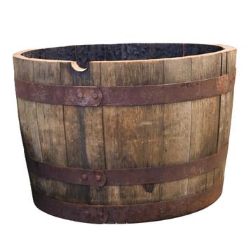 SUPER AANBIEDING! Eikenhouten halve whiskyvaten NU €57, Rond, Nieuw, Ophalen of Verzenden, Balkon