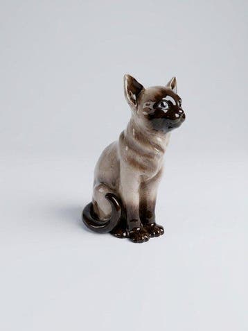 Zillermahler - Beeldje - Superbe figurine de Chat Siamois -