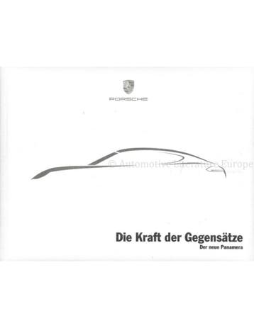 2013 PORSCHE PANAMERA HARDCOVER BROCHURE DUITS, Nieuw