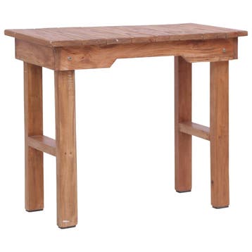 vidaXL Bijzettafel 70x35x60 cm massief mahoniehout, Verzenden, Nieuw