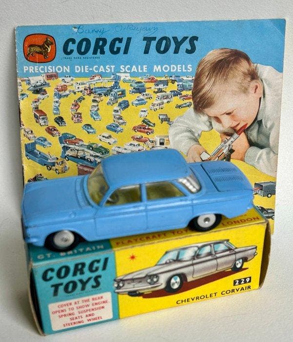 Corgi Toys 1:43 - Modelauto - Chevrolet Corvair No 229 - In, Hobby & Loisirs créatifs, Voitures miniatures | 1:5 à 1:12