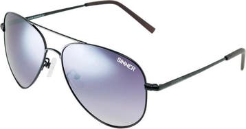 Sinner Morin Piloten Unisex Zonnebril - Zwart (Zonnebrillen), Verzenden, Nieuw