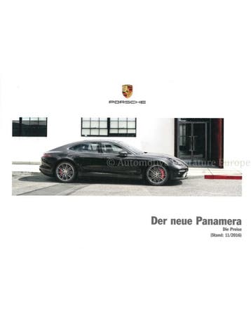 2017 PORSCHE PANAMERA SPORT TURISMO PRIJSLIJST DUITS, Boeken, Nieuw