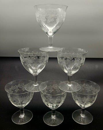 Baccarat - Service à boisson (6) - Cristal - Sévigné vin