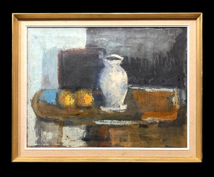 Ernst Carl Laurits Rasmussen (1912-1964) - Le silence des, Antiquités & Art, Art | Peinture | Classique