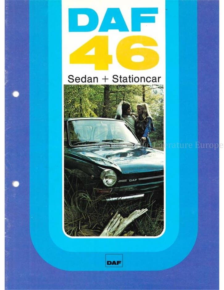 1974 DAF 46 SEDAN | STATIONCAR BROCHURE NEDERLANDS, Livres, Autos | Brochures & Magazines